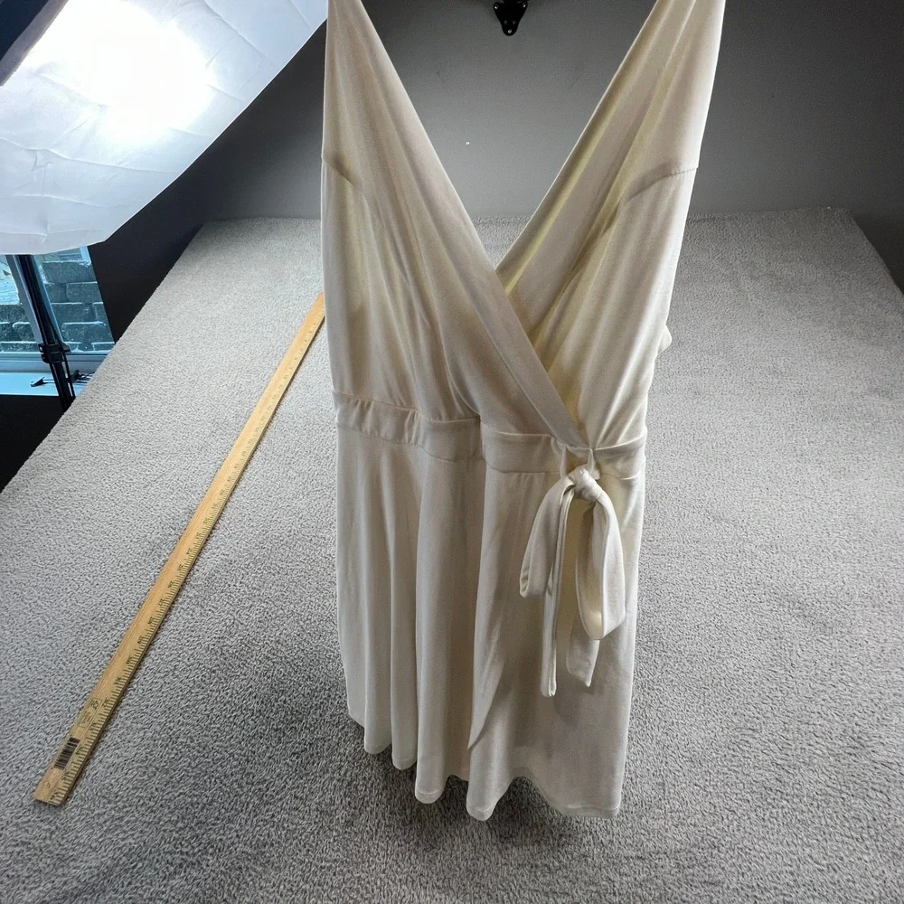 Urban Outfitters Kimchi Blue Y2K Wrap Romper Dress Side Tie Small White - Picture 11 of 12
